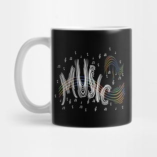 Musical note pattern Mug